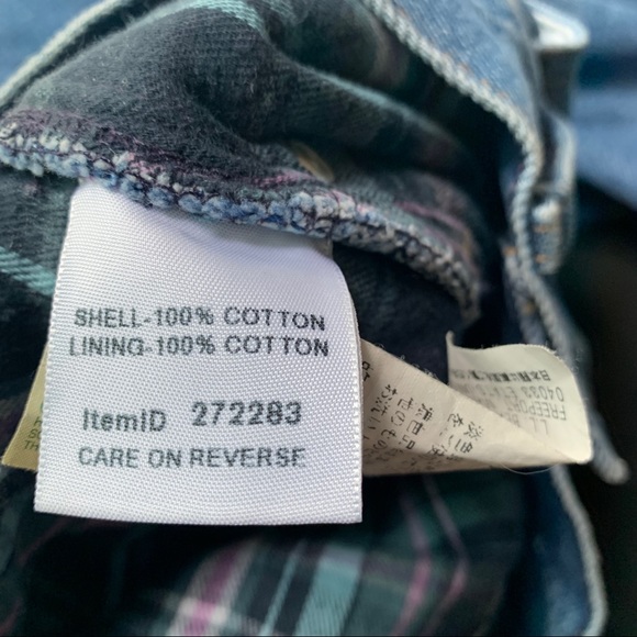 LL BEAN Double L Jeans Relaxed Fit Flannel-Lined fits more like a 4 - Picture 4 of 7